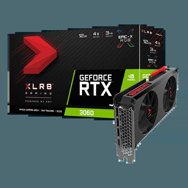 PNY GeForce RTX 3060 12GB XLR8 Gaming REVEL Graphics Card - كرت الشاشة